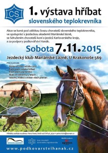 1. výstava hříbat slovenského teplokrevníka - 7.11.2015